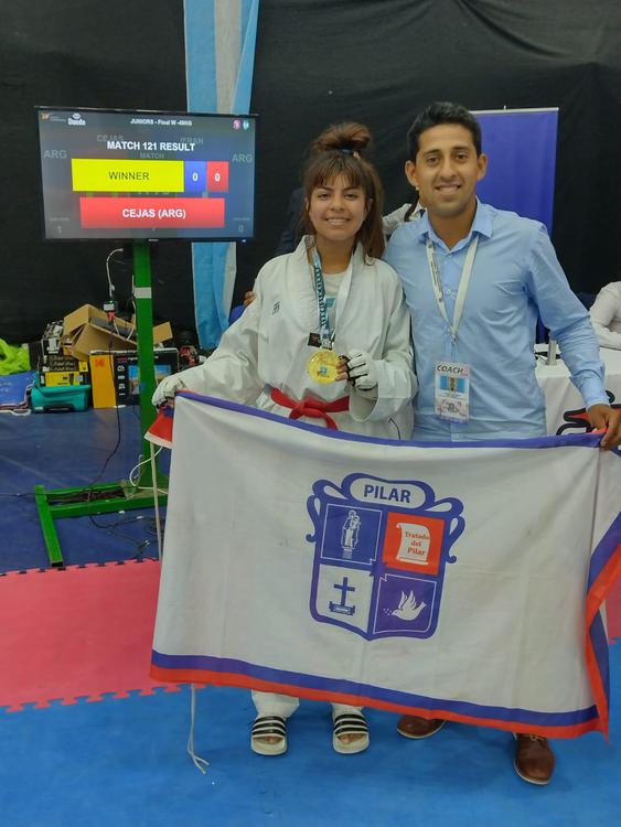 Nacional de Taekwondo, Guadalupe Cejas medalla de oro