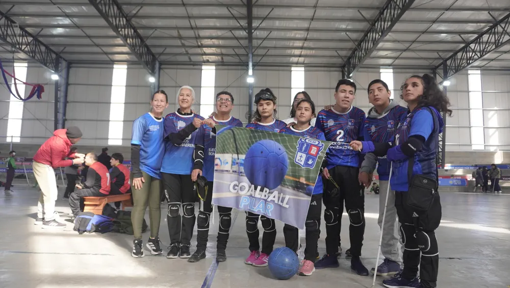 Goalball, liga argentina en derqui 9